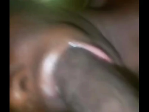 African teenager with beautiful monstrous lips gives Grubby head