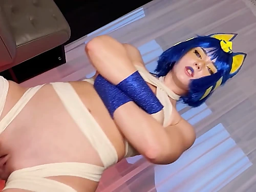 Costume play Ankha meme College-aged  real pornography version by SweetieFox
