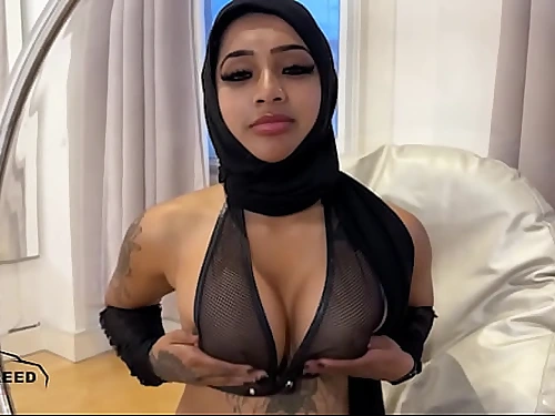 ARABIAN MUSLIM GIRL WITH HIJAB FUCKED Rock-hard BY WITH MUSCLE Fellow