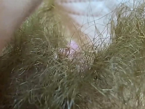 Extraordinary Wooly Milf Close-up Thick Nub Pawing Orgasm