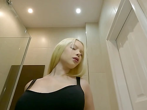 Molten Mexican Petite Blonde School Girl comes for a Style Lingerie Shooting preps in the Shower turns a Porno Audition