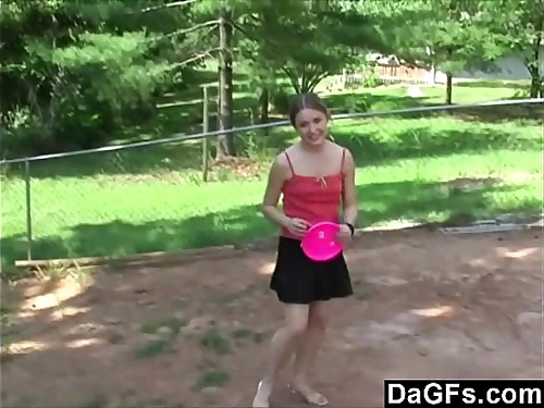 Dagfs - Lil' Blonde Demonstrating Her Bod To Win The Game