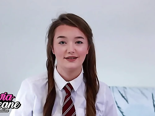 British Schoolgirl Mocks Your Smallish Weenie In This JOI